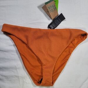 Women's Orange Ribbed Bikini Bottom Volcom Nwt Size XL swimsuit Swim